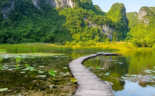 Etang Dong Am Tien, Ninh Binh, Vietnam