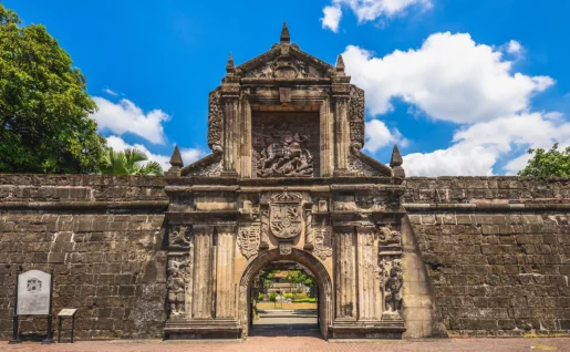 Porte principale du fort Santiago, Manille, Philippines