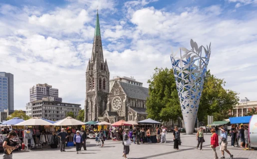 Christchurch, île du Sud, Nouvelle-Zélande