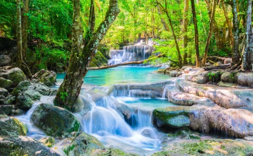 Chutes d'eau à 7 étages, Parc national d'Erawan, Thailande