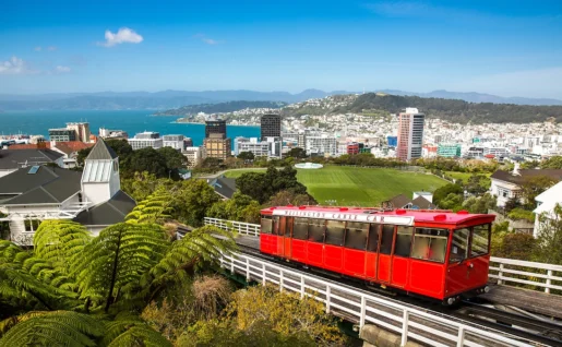 Wellington et son funiculaire, Nouvelle-Zélande