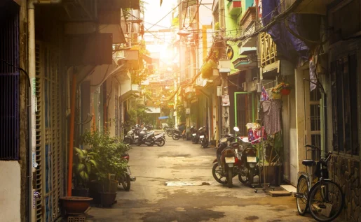 Petite rue de Hô Chi Minh-Ville, Vietnam