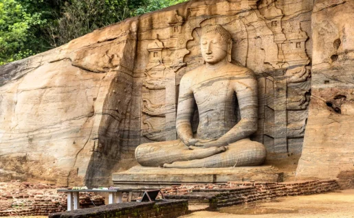 Gal Vihara au Musée archéologique de Polonnaruwa, Sri Lanka