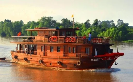 Bateau Bassac, Delta du Mékong, Vietnam