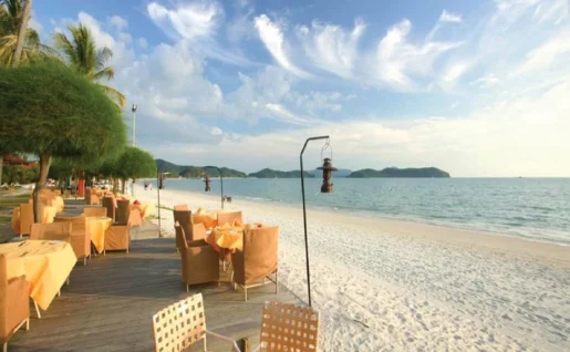 Pelangi Beach Resort, plage, Langkawi, Malaisie