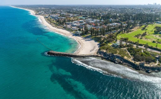 Perth, plage de Cottetlsoe