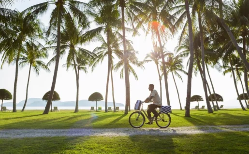Pelangi Beach Resort, balade en vélo, Langkawi, Malaisie