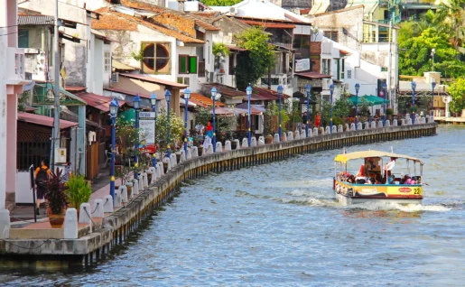 Bord de rivière, Malacca, Malaisie