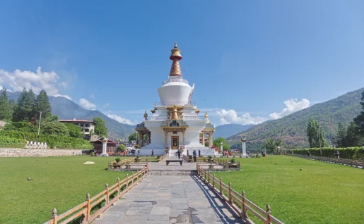 Le célèbre National Memorial Chorten, Thimphu, Bhoutan