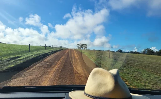 Route sur Kangaroo Island