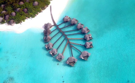 Vue aérienne, Coco Palm Dhuni Kolhu, Maldives