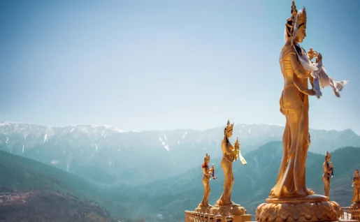 Statues, Thimphu, Bhoutan