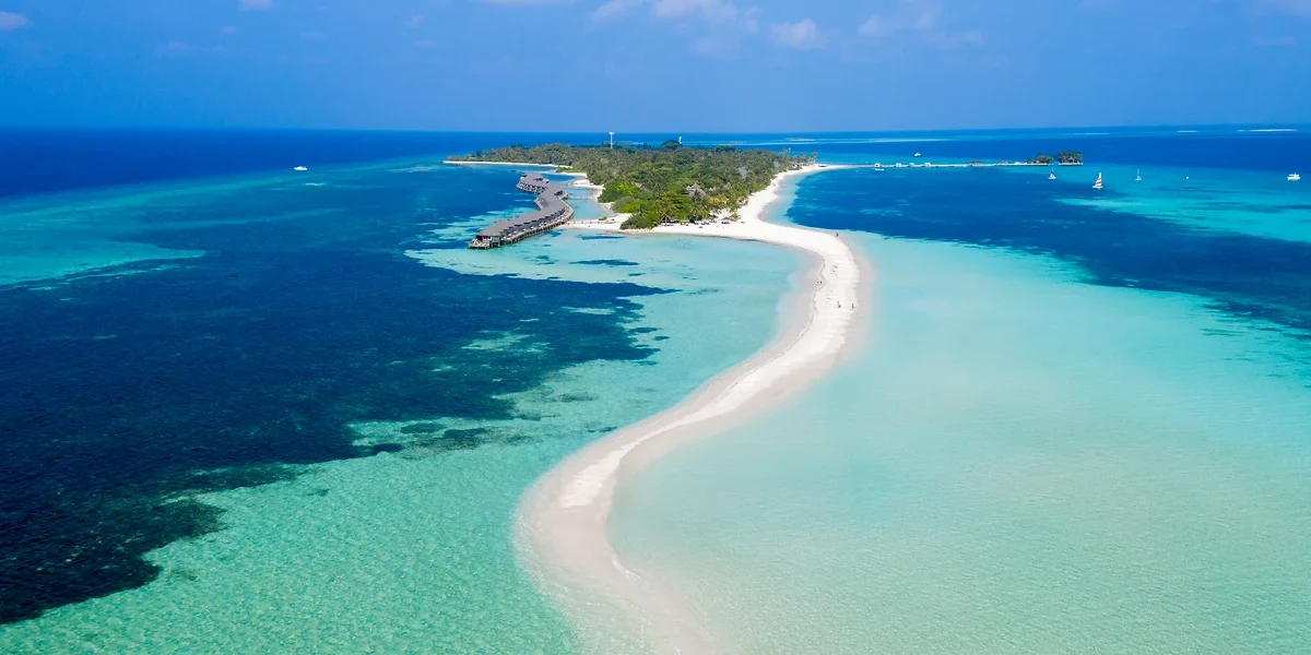 Vue aérienne Kuredu Island Resort & Spa, Maldives