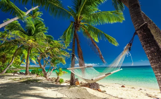 Hamac sur la plage, Fidji