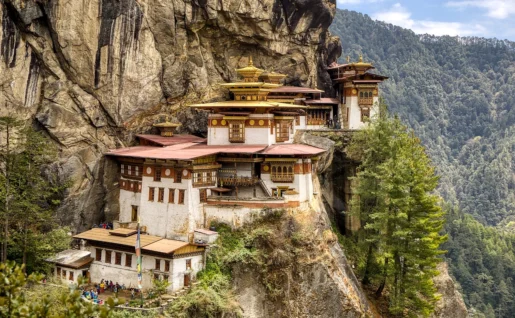 Le monastère du Nid du Tigre à Paro, Bhoutan