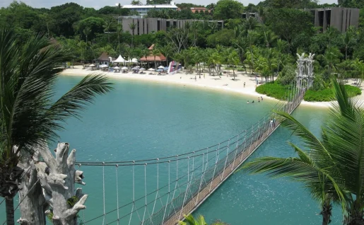 Sentosa, plage, Singapour