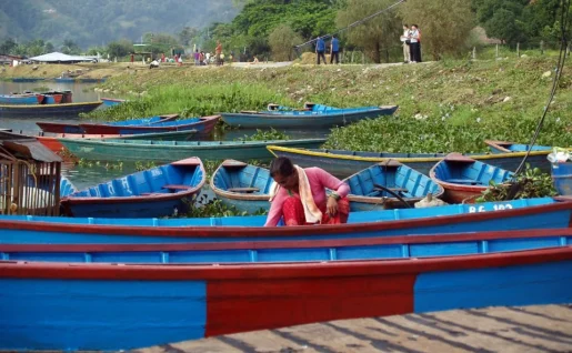 Balade en bateau, Pokhara, Népal