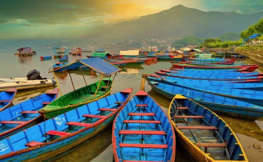 Balade en bateau, Pokhara, Népal