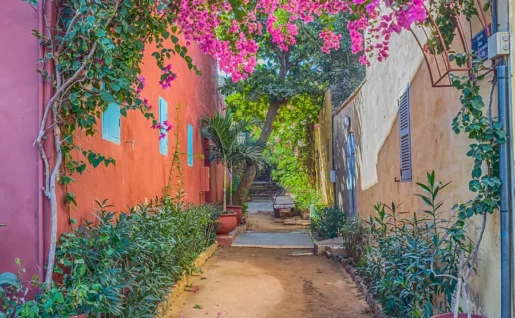 Ruelle sur l'île de Gorée, Dakar, Sénégal
