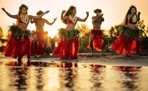 Tahiti, mahina, pointe vénus, danseuses