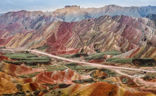Parc géologique national de Danxia, Zhangye, Gansu, Chine