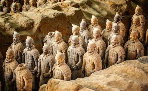 Soldats en terre cuite, Xian, Chine