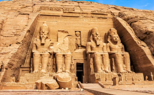 Abu Simbel rock-cut Great Temple of Ramesses II, Egypt
