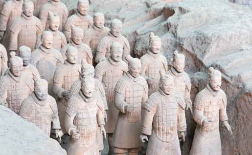 Les soldats en terre cuite, Xian, Chine