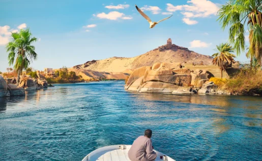 Bateau sur le Nile, Assouan, Égypte