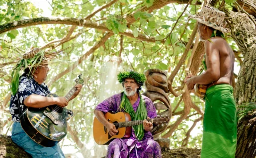 fare nani, Moorea, groupe de chanteurs