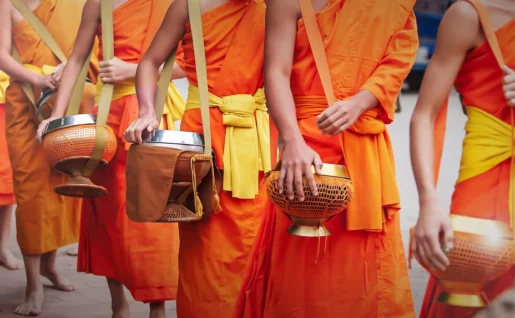 Moines bouddhistes, Luang Prabang, Laos