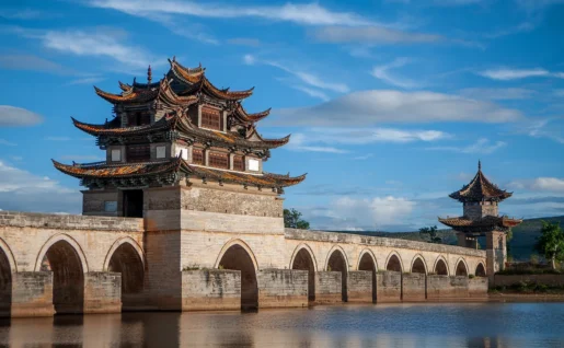 Pont double Dragons, Jianshui, Yunnan, Chine