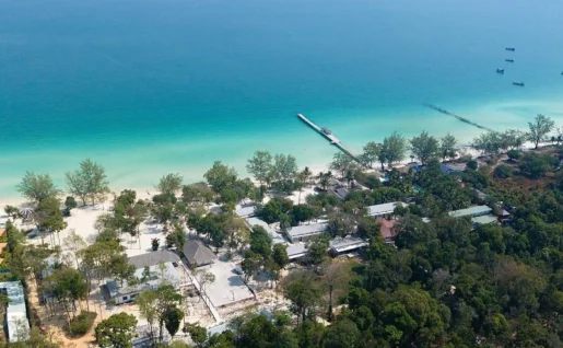 Vue d'ensemble, Island Center Point, Koh Rong, Cambodge
