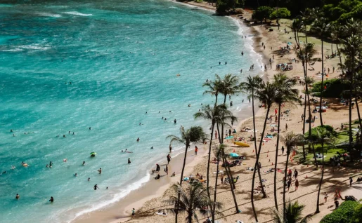 Plage à Honolulu
